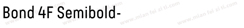Bond 4F Semibold字体转换